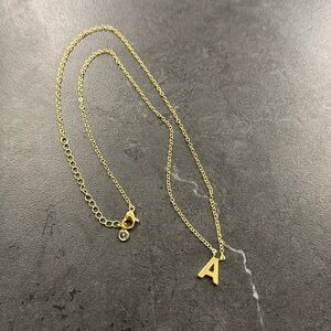 Initial charm necklace